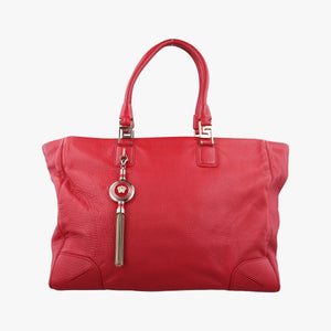 Pre-owned VERSACE Medusa Red Leather handbag | stylenewstar