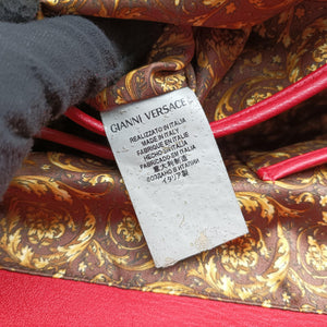Pre-owned VERSACE Medusa Red Leather handbag | stylenewstar