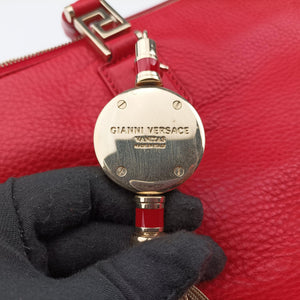 Pre-owned VERSACE Medusa Red Leather handbag | stylenewstar
