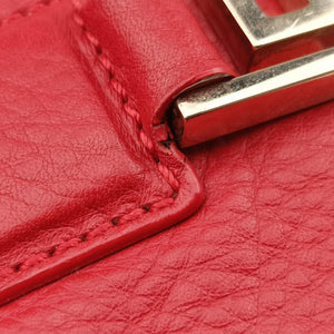 Pre-owned VERSACE Medusa Red Leather handbag | stylenewstar