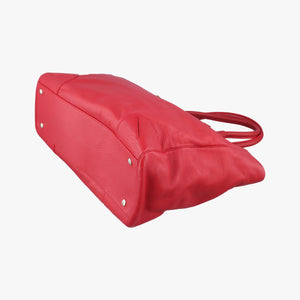 Pre-owned VERSACE Medusa Red Leather handbag | stylenewstar