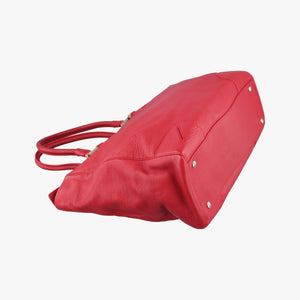 Pre-owned VERSACE Medusa Red Leather handbag | stylenewstar