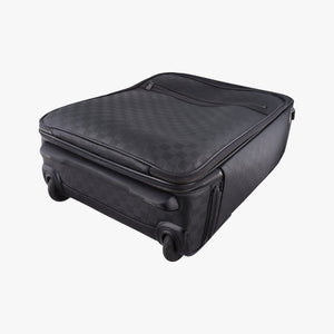 Pre-owned Louis Vuitton Pegase55 Case Matte Black Damier Infini N41231 suitcase | stylenewstar