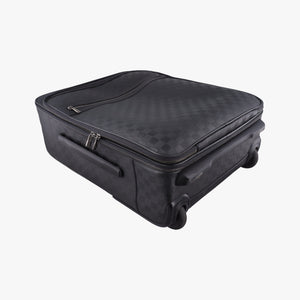 Pre-owned Louis Vuitton Pegase55 Case Matte Black Damier Infini N41231 suitcase | stylenewstar