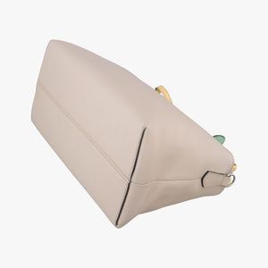 Pre-owned Fendi By The Way Beige Leather 8BL125 shoulderbag | stylenewstar