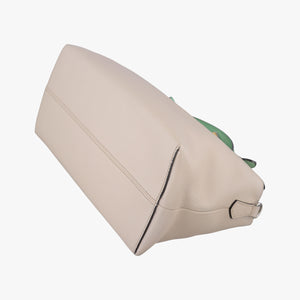 Pre-owned Fendi By The Way Beige Leather 8BL125 shoulderbag | stylenewstar