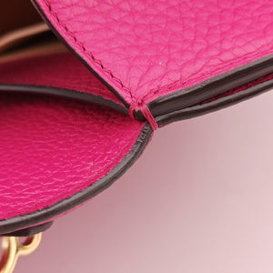 Pre-owned Moynat Legenne PM Rose leather shoulderbag | stylenewstar