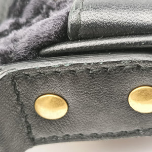 Secondhand Balenciaga Souvenir XS Black Jacquard Velvet bum bag/waist bag | stylenewstar