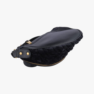 Secondhand Balenciaga Souvenir XS Black Jacquard Velvet bum bag/waist bag | stylenewstar