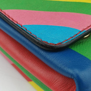 Pre-owned Valentino Rockstud Va Va Voom Multicolour Leather shoulderbag | stylenewstar