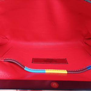 Pre-owned Valentino Rockstud Va Va Voom Multicolour Leather shoulderbag | stylenewstar