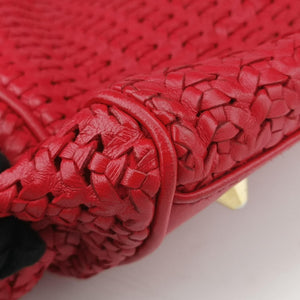 Pre-owned Christian Dior Soft Lady Dior Red lambskin handbag | stylenewstar