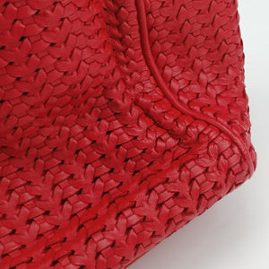 Pre-owned Christian Dior Soft Lady Dior Red lambskin handbag | stylenewstar