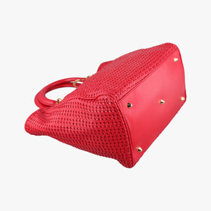 Pre-owned Christian Dior Soft Lady Dior Red lambskin handbag | stylenewstar