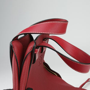 Pre-owned Loewe Hammock Burgundy Leather shoulderbag | stylenewstar