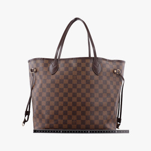 Pre-owned Louis Vuitton NEVERFULL MM EBENE Damier Canvas N51106 shoulderbag | stylenewstar