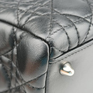 Secondhand Christian Dior Lady Dior Black lambskin shoulderbag | stylenewstar