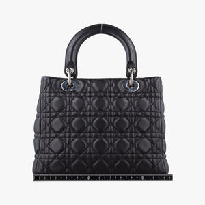 Secondhand Christian Dior Lady Dior Black lambskin shoulderbag | stylenewstar