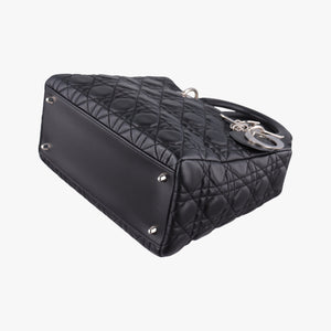 Secondhand Christian Dior Lady Dior Black lambskin shoulderbag | stylenewstar