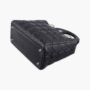 Secondhand Christian Dior Lady Dior Black lambskin shoulderbag | stylenewstar