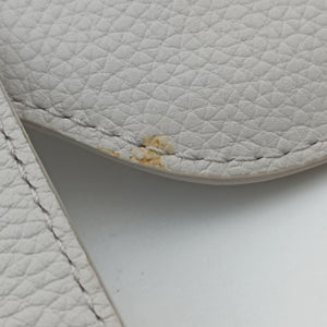 Pre-owned Christian Dior Saddle White Jacquard × Leather shoulderbag | stylenewstar