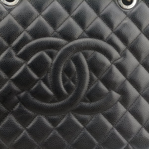 Pre-owned Chanel Matelasse Cocomark GST Black Caviar Leather A66865 shoulderbag | stylenewstar