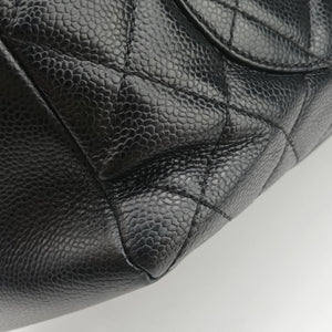 Pre-owned Chanel Matelasse Cocomark GST Black Caviar Leather A66865 shoulderbag | stylenewstar