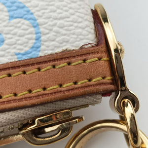 Pre-owned Louis Vuitton Pochette Mira MM Pouch white Monogram Multicolor M60096 handbag | stylenewstar