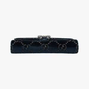 Pre-owned Gucci Dionysus Blue velour 401231 shoulderbag | stylenewstar