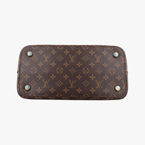 Pre-owned Louis Vuitton Lockit MM Brown Monogram Canvas×calf leather M40606 handbag | stylenewstar
