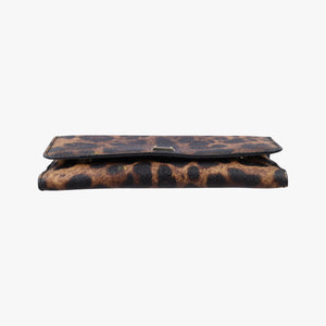 Pre-owned Dolce & Gabbana Dauphine Leopard Brown Coated Canvas shoulderbag | stylenewstar