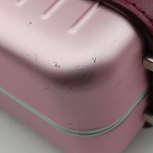 Vintage Christian Dior Rimowa Collaboration Pink×red Aluminum×Leather shoulderbag | stylenewstar