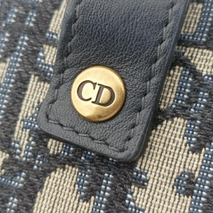 Pre-owned Christian Dior Saddle Gray×Navy×Black Jacquard bum bag/waist bag | stylenewstar