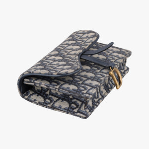 Pre-owned Christian Dior Saddle Gray×Navy×Black Jacquard bum bag/waist bag | stylenewstar