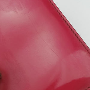 Pre-owned Gucci Interlocking G Red Patent Leather 387609 shoulderbag | stylenewstar