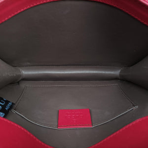 Pre-owned Gucci Interlocking G Red Patent Leather 387609 shoulderbag | stylenewstar