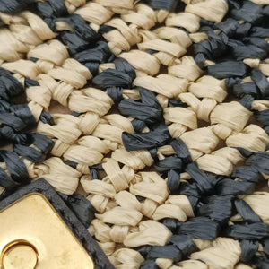 Pre-owned Fendi BAGUETTE Multicolour straw 8BR600 shoulderbag | stylenewstar