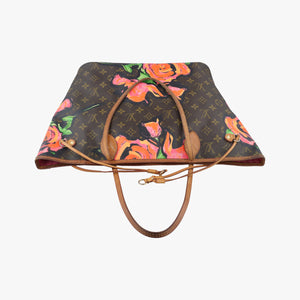 Pre-owned Louis Vuitton Neverfull MM brown×multi Monogram rose M48613 handbag | stylenewstar
