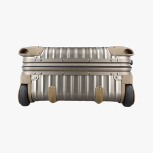 Pre-owned RIMOWA TOPAS Light Gold aluminum suitcase | stylenewstar