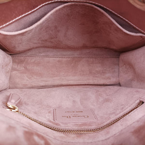 Pre-owned Christian Dior Lady Dior Pink Cannage Satin shoulderbag | stylenewstar
