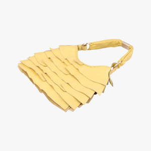 Vintage Yves Saint Laurent Mombasa Yellow Leather 122244 shoulderbag | stylenewstar