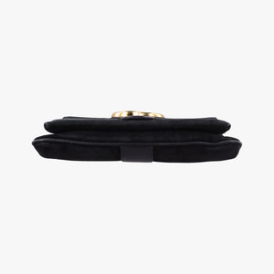 Pre-owned Gucci Arli Black Suede×leather 550126 shoulderbag | stylenewstar