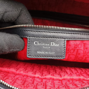 Pre-owned Christian Dior Lady Dior Black lambskin handbag | stylenewstar