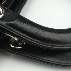 Pre-owned Christian Dior Lady Dior Black lambskin handbag | stylenewstar