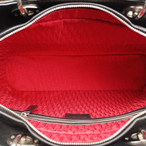 Pre-owned Christian Dior Lady Dior Black lambskin handbag | stylenewstar