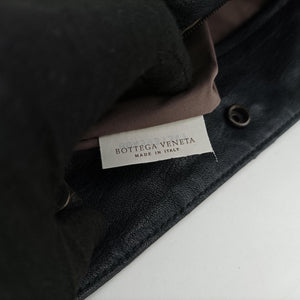 Vintage Bottega Veneta Intrecciato Dark Gray × Blue lambskin shoulderbag | stylenewstar