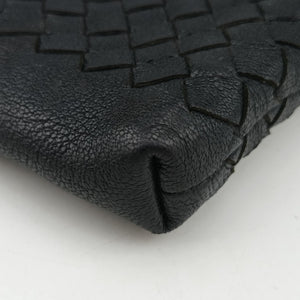 Vintage Bottega Veneta Intrecciato Dark Gray × Blue lambskin shoulderbag | stylenewstar