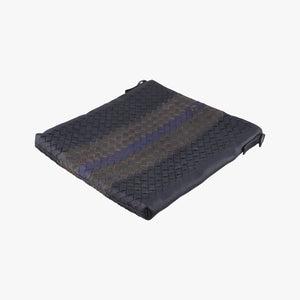 Vintage Bottega Veneta Intrecciato Dark Gray × Blue lambskin shoulderbag | stylenewstar