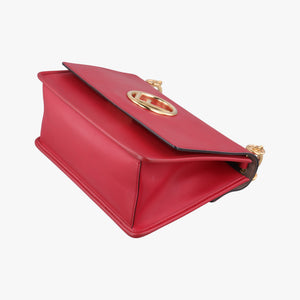 Pre-owned Fendi Kan I F Red Leather 8BT284 shoulderbag | stylenewstar