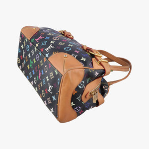 Pre-owned Louis Vuitton CLAUDIA Noir Monogram Multicolor M40194 handbag | stylenewstar